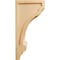 Ekena Millwork 4"W x 5"D x 10"H Diane Recessed Wood Corbel, Red Oak CORW04X05X10DIRO - alternate 3